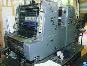 Printing machine Offset  2 color Heidelberg MOZ 48x65
