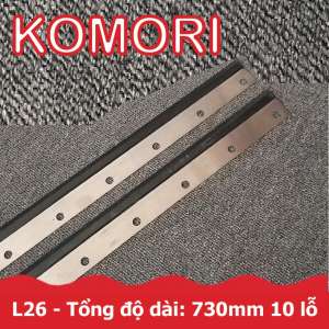 Lưỡi rửa mực máy KOMORI  L26 dài 730mm 10 lỗ