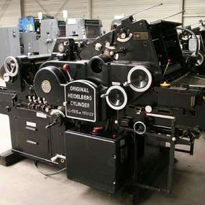 Paper & printing mowers closing dance number heidelberg - size 585x400mm
